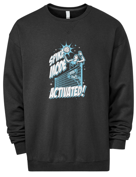Spike Mode Activated She Got Game Premium Unisex Crewneck Sweatshirt | Swagsta