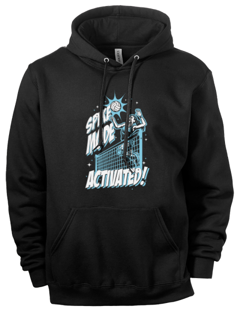 Spike Mode Activated She Got Game Eco Premium Unisex Hooded Sweatshirt | Swagsta