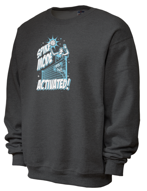 Spike Mode Activated She Got Game Unisex Crewneck Sweatshirt | Swagsta