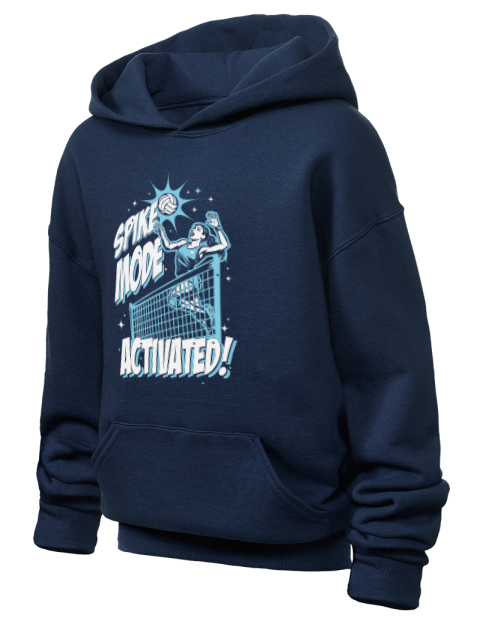 Spike Mode Activated She Got Game Youth Hooded Sweatshirt | Swagsta