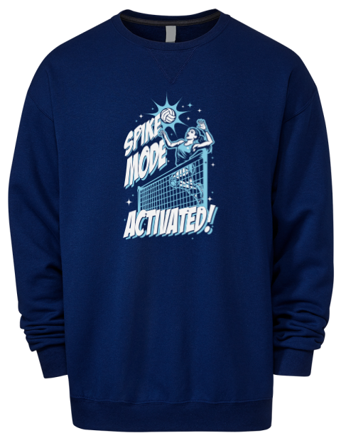 Spike Mode Activated She Got Game Premium Unisex Crewneck Sweatshirt | Swagsta