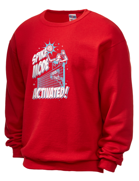 Spike Mode Activated She Got Game Unisex Crewneck Sweatshirt | Swagsta