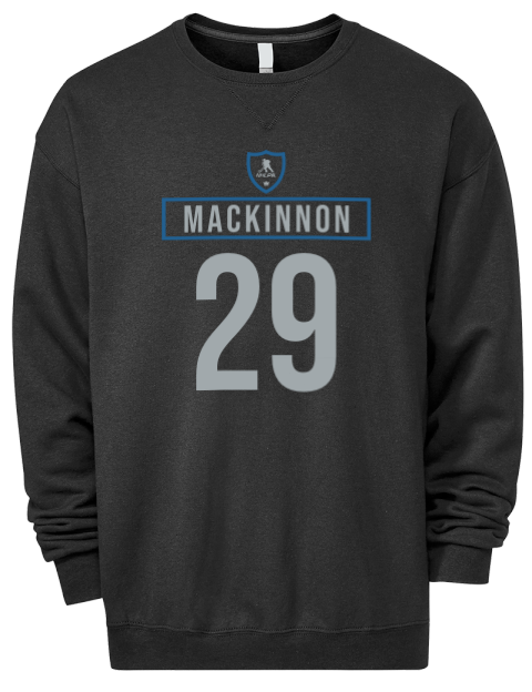 Away Jersey Nathan Mackinnon Premium Unisex Crewneck Sweatshirt | Swagsta