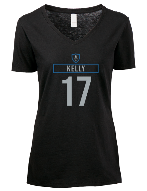 Away Jersey Parker Kelly Premium Ladies V-Neck T-Shirt | Swagsta