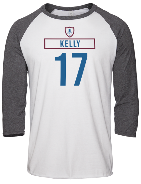 Home Jersey Parker Kelly Unisex Premium Three-Quarter Raglan T-Shirt | Swagsta