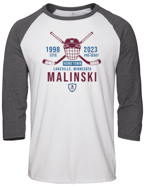 Classic Heritage Sam Malinski Unisex Premium Three-Quarter Raglan T-Shirt | Swagsta