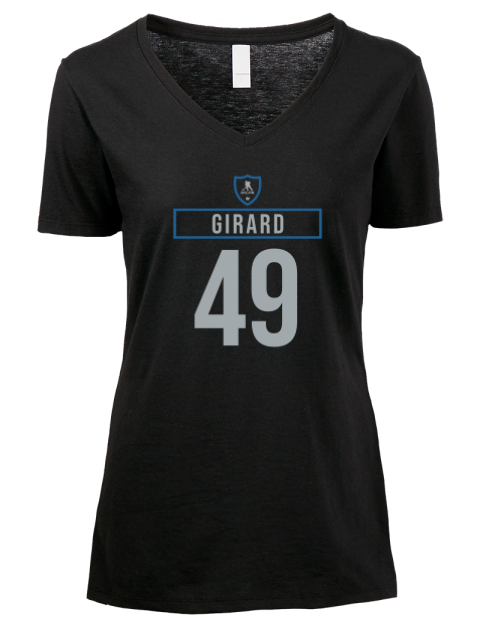 Away Jersey Samuel Girard Premium Ladies V-Neck T-Shirt | Swagsta