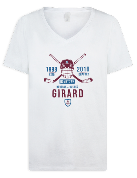 Classic Heritage Samuel Girard Premium Ladies V-Neck T-Shirt | Swagsta
