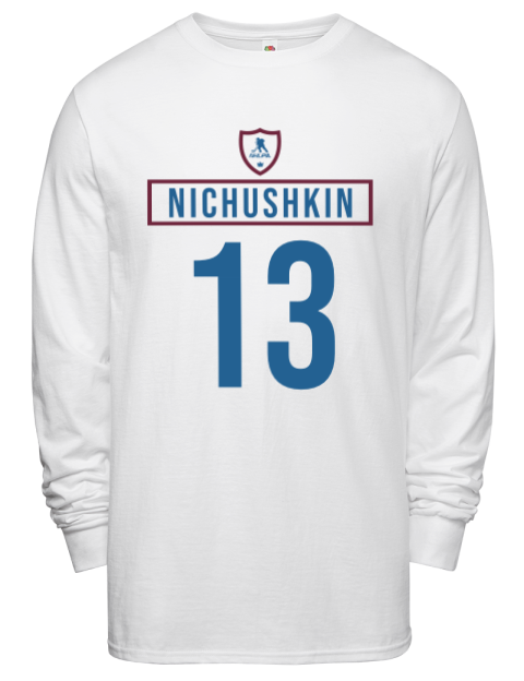 Home Jersey Valeri Nichushkin Men's Long-Sleeve T-Shirt | Swagsta