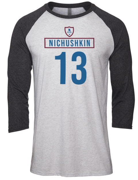 Home Jersey Valeri Nichushkin Unisex Premium Three-Quarter Raglan T-Shirt | Swagsta