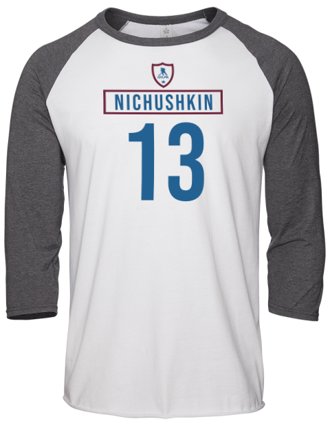 Home Jersey Valeri Nichushkin Unisex Premium Three-Quarter Raglan T-Shirt | Swagsta