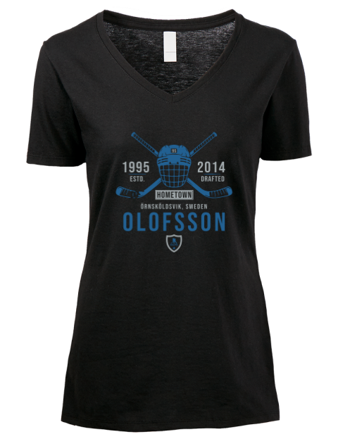 Classic Heritage Victor Olofsson Premium Ladies V-Neck T-Shirt | Swagsta