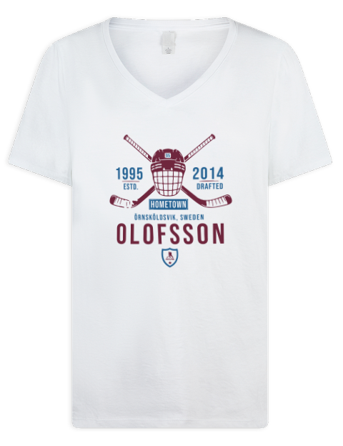 Classic Heritage Victor Olofsson Premium Ladies V-Neck T-Shirt | Swagsta