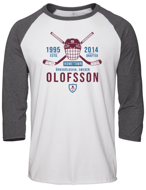 Classic Heritage Victor Olofsson Unisex Premium Three-Quarter Raglan T-Shirt | Swagsta