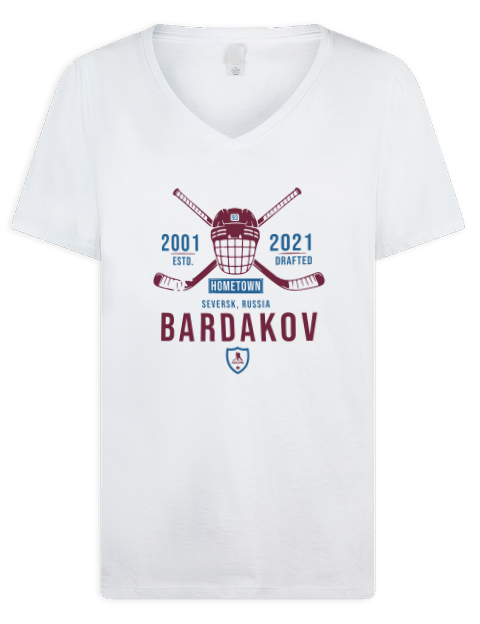 Classic Heritage Zakhar Bardakov Premium Ladies V-Neck T-Shirt | Swagsta