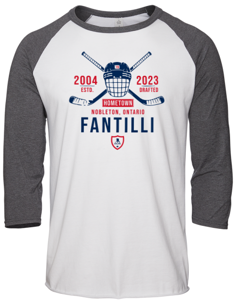 Classic Heritage Adam Fantilli Unisex Premium Three-Quarter Raglan T-Shirt | Swagsta