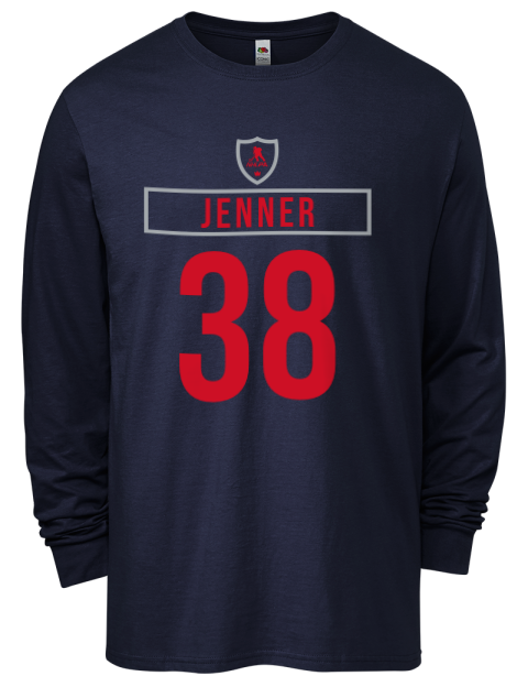 Away Jersey Boone Jenner Men's Long-Sleeve T-Shirt | Swagsta