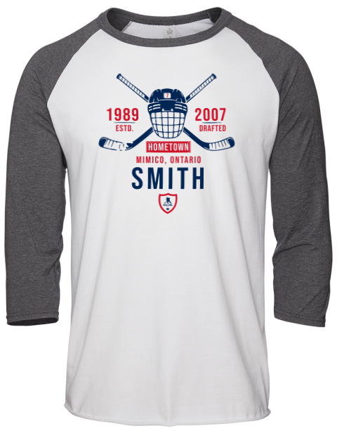 Classic Heritage Brendan Smith Unisex Premium Three-Quarter Raglan T-Shirt | Swagsta