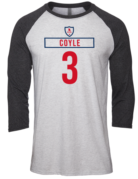 Home Jersey Charlie Coyle Unisex Premium Three-Quarter Raglan T-Shirt | Swagsta