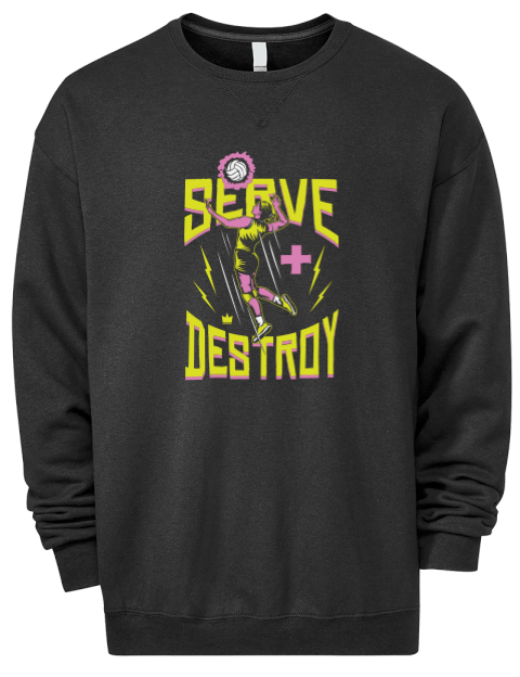 Serve & Destroy She Got Game Premium Unisex Crewneck Sweatshirt | Swagsta