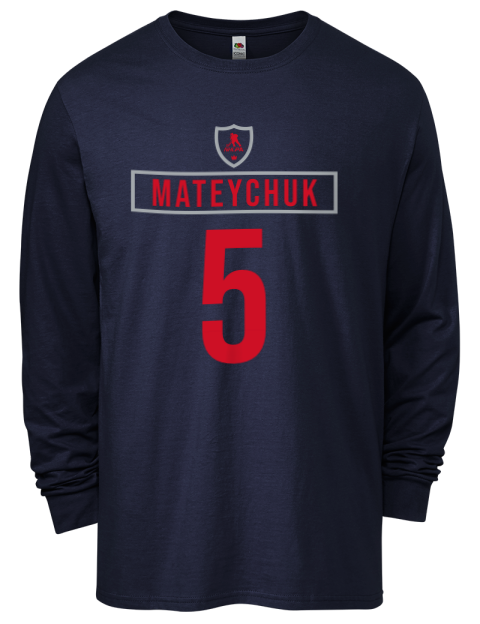 Away Jersey Denton Mateychuk Men's Long-Sleeve T-Shirt | Swagsta