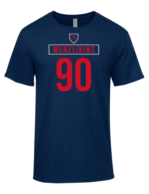 Away Jersey Elvis Merzlikins Premium Ring-Spun Cotton Unisex T-Shirt | Swagsta