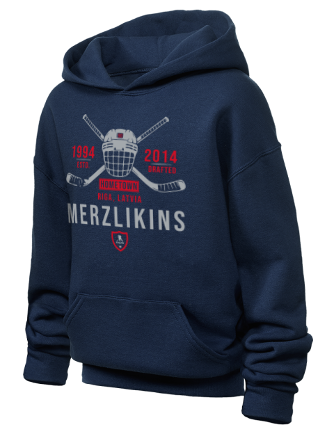 Heritage Elvis Merzlikins Youth Hooded Sweatshirt | Swagsta