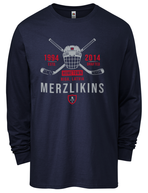 Heritage Elvis Merzlikins Men's Long-Sleeve T-Shirt | Swagsta