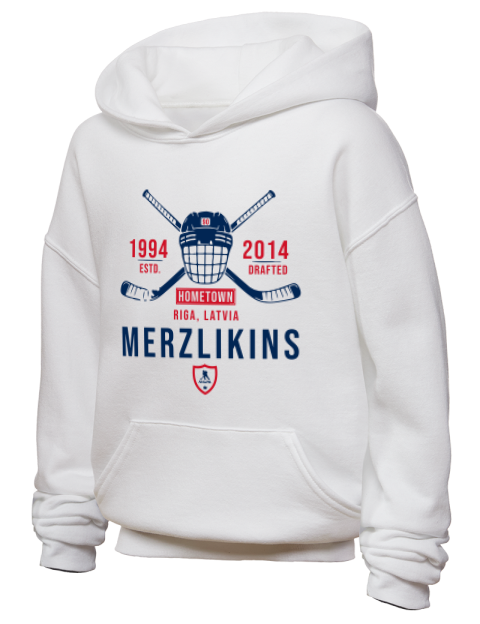 Classic Heritage Elvis Merzlikins Youth Hooded Sweatshirt | Swagsta