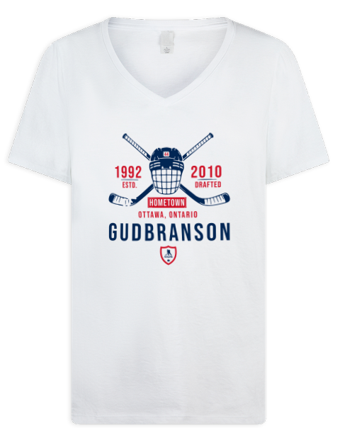 Classic Heritage Erik Gudbranson Premium Ladies V-Neck T-Shirt | Swagsta