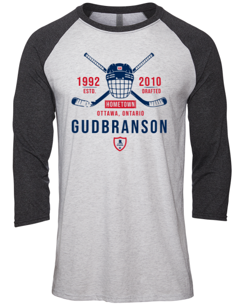 Classic Heritage Erik Gudbranson Unisex Premium Three-Quarter Raglan T-Shirt | Swagsta