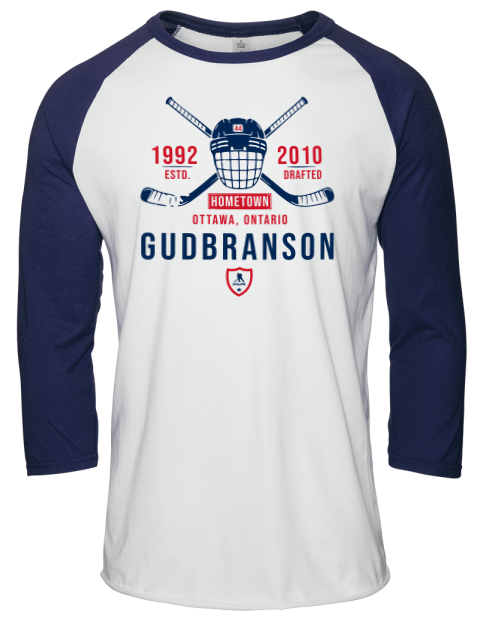 Classic Heritage Erik Gudbranson Unisex Premium Three-Quarter Raglan T-Shirt | Swagsta