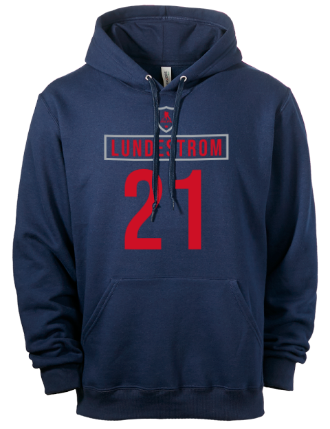 Away Jersey Isac Lundestrom Eco Premium Unisex Hooded Sweatshirt | Swagsta