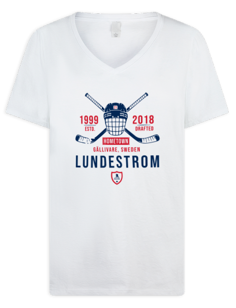 Classic Heritage Isac Lundestrom Premium Ladies V-Neck T-Shirt | Swagsta