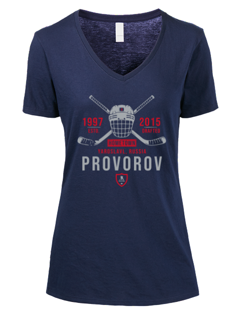 Heritage Ivan Provorov Premium Ladies V-Neck T-Shirt | Swagsta