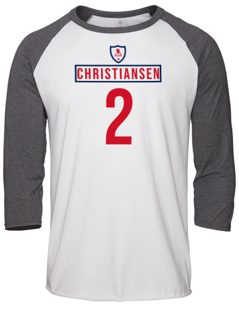 Home Jersey Jacob Christiansen Unisex Premium Three-Quarter Raglan T-Shirt | Swagsta