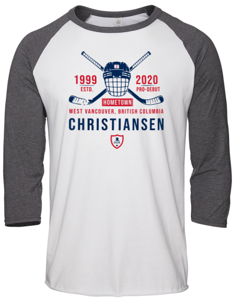 Classic Heritage Jacob Christiansen Unisex Premium Three-Quarter Raglan T-Shirt | Swagsta