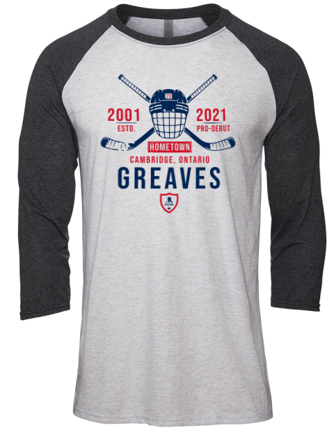 Classic Heritage Jet Greaves Unisex Premium Three-Quarter Raglan T-Shirt | Swagsta