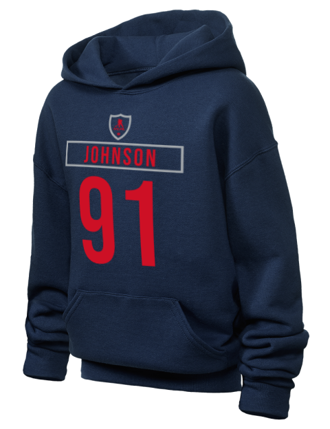 Away Jersey Kent Johnson Youth Hooded Sweatshirt | Swagsta