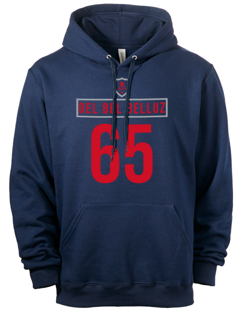 Away Jersey Luca Del Bel Belluz Eco Premium Unisex Hooded Sweatshirt | Swagsta