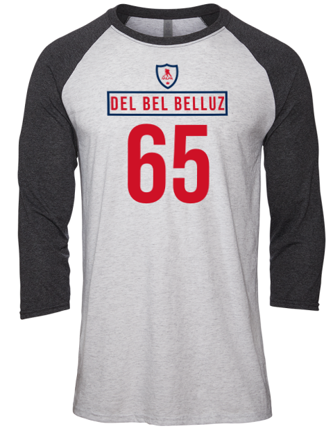 Home Jersey Luca Del Bel Belluz Unisex Premium Three-Quarter Raglan T-Shirt | Swagsta