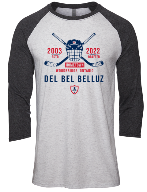 Classic Heritage Luca Del Bel Belluz Unisex Premium Three-Quarter Raglan T-Shirt | Swagsta