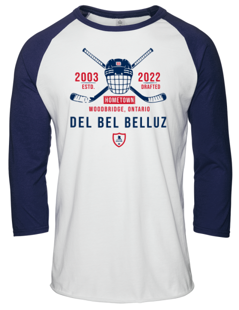 Classic Heritage Luca Del Bel Belluz Unisex Premium Three-Quarter Raglan T-Shirt | Swagsta