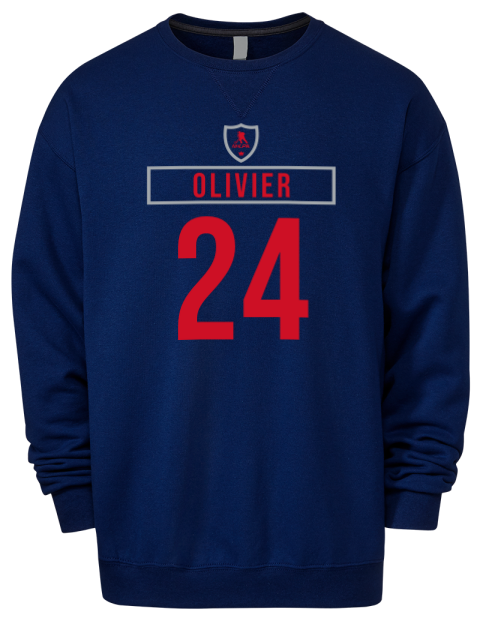 Away Jersey Mathieu Olivier Premium Unisex Crewneck Sweatshirt | Swagsta