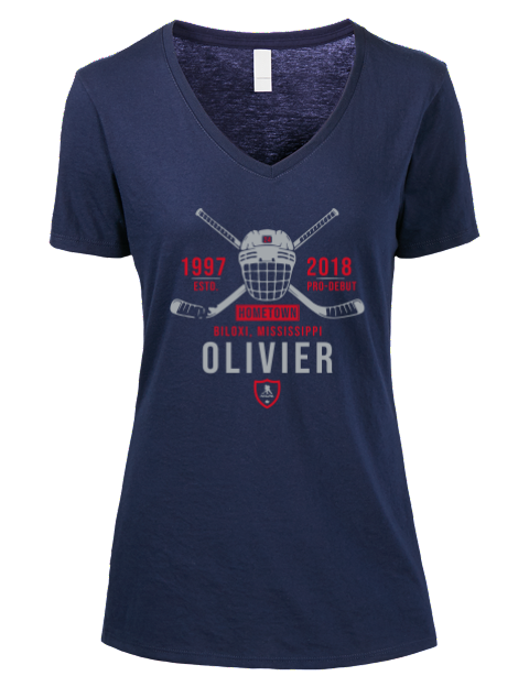Heritage Mathieu Olivier Premium Ladies V-Neck T-Shirt | Swagsta