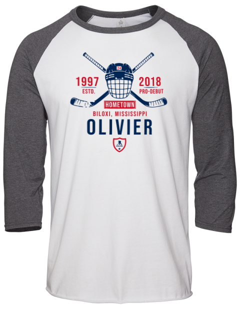 Classic Heritage Mathieu Olivier Unisex Premium Three-Quarter Raglan T-Shirt | Swagsta