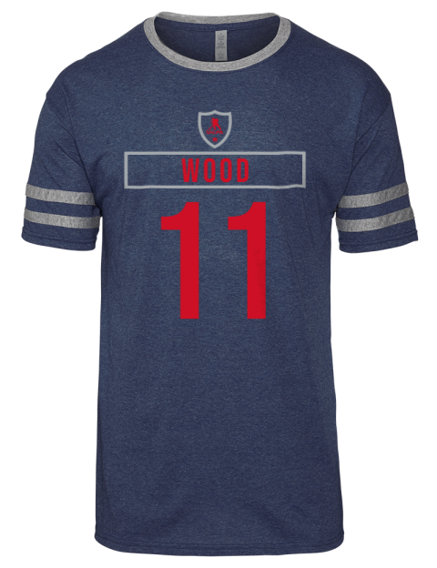 Away Jersey Miles Wood Men's Tri-Blend T-Shirt | Swagsta
