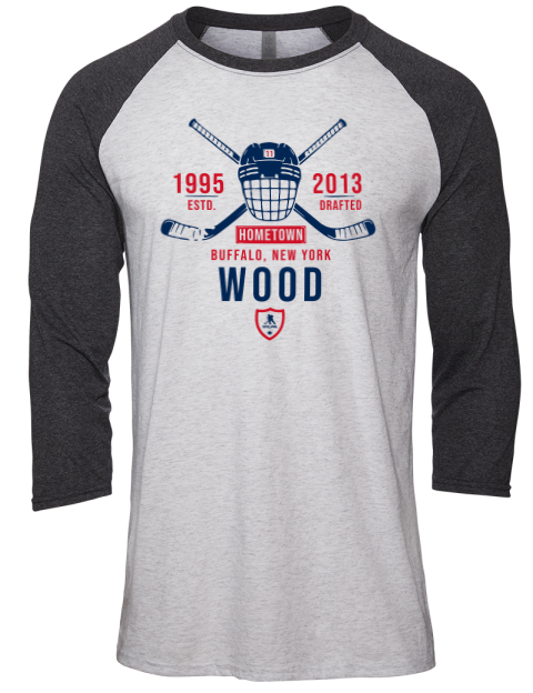 Classic Heritage Miles Wood Unisex Premium Three-Quarter Raglan T-Shirt | Swagsta