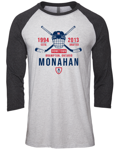 Classic Heritage Sean Monahan Unisex Premium Three-Quarter Raglan T-Shirt | Swagsta