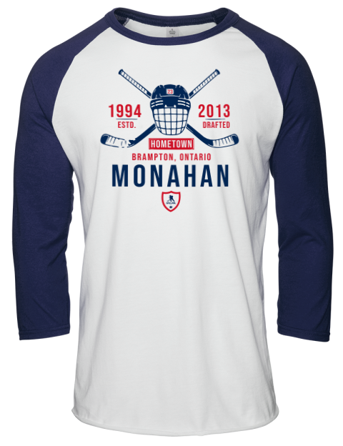Classic Heritage Sean Monahan Unisex Premium Three-Quarter Raglan T-Shirt | Swagsta